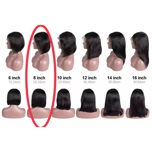 8 pouce perruque