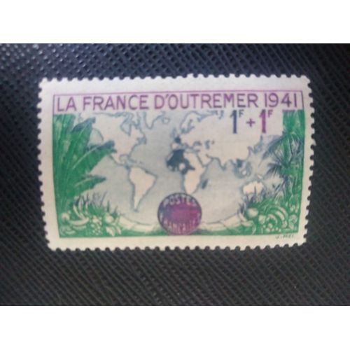 Timbre France Y T 503 Semaine Des Français D'outre-Mer 1941 ( 140708 )