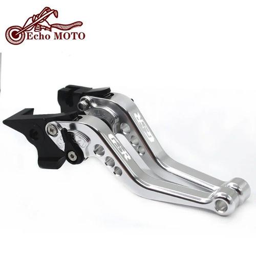 Leviers De Frein Et D'embrayage Courts,Accessoires Moto,Pour Suzuki Gsr 600 2006-2011 Gsr750 Gsr 750 2011-2018 Gsr400 2008-2012 - Type Silver