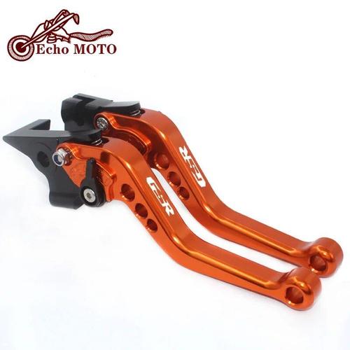 Leviers De Frein Et D'embrayage Courts,Accessoires Moto,Pour Suzuki Gsr 600 2006-2011 Gsr750 Gsr 750 2011-2018 Gsr400 2008-2012 - Type Orange