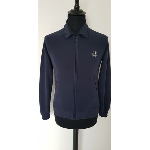 Veste Zippée Bleu Marine Fred Perry