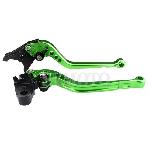 Leviers De Frein Et D'embrayage Pour Moto,Ajustables,Longs Et Courts,Pour Yamaha Mt 09/Sp 2021 2022 Xsr900 Xsr 900 Mt09 Mt-09 Tracer 900/9 Gt - Type Long Green