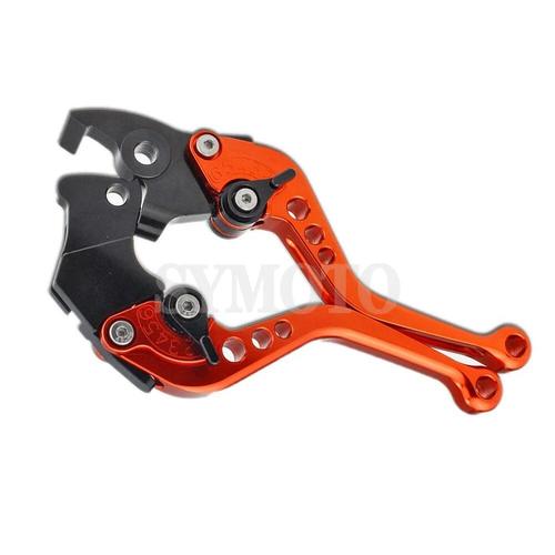 Leviers De Frein Et D'embrayage Pour Moto,Ajustables,Longs Et Courts,Pour Yamaha Mt 09/Sp 2021 2022 Xsr900 Xsr 900 Mt09 Mt-09 Tracer 900/9 Gt - Type Short Orange