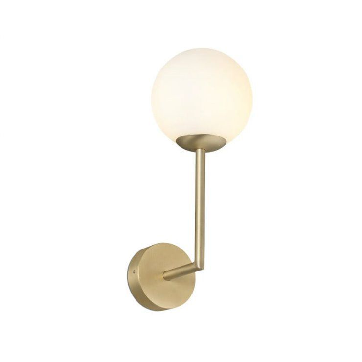 GALA Applique de salle de bain M&eacute;ta/Verre H32cm