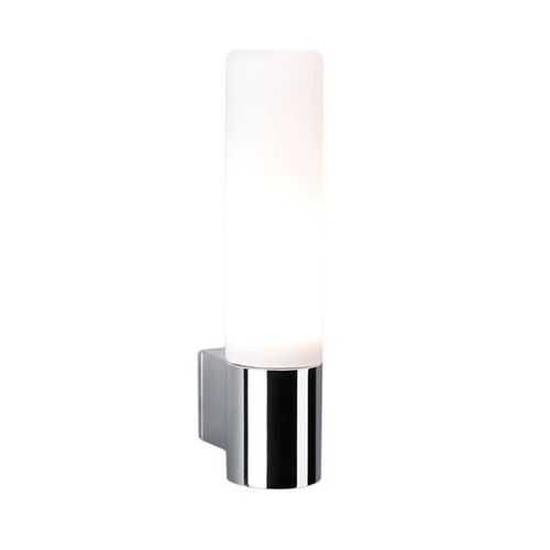 Bari Applique Salle De Bain Montante Métal Et Verre Opalin H20cm