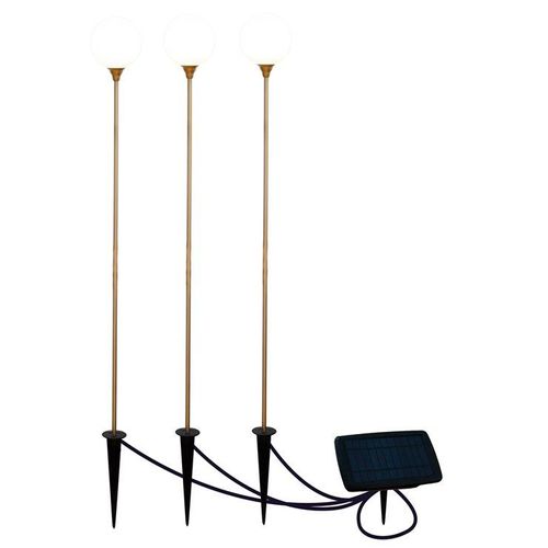 Bruna Lot De 3 Lampadaire À  Piquer Extérieur Led Rechargeable & Solaire H80cm