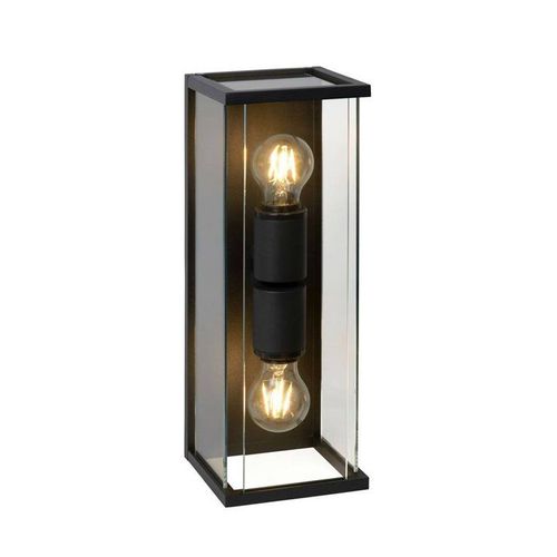 Claire Applique D'extérieur 2 Lumières Métal & Verre H40cm