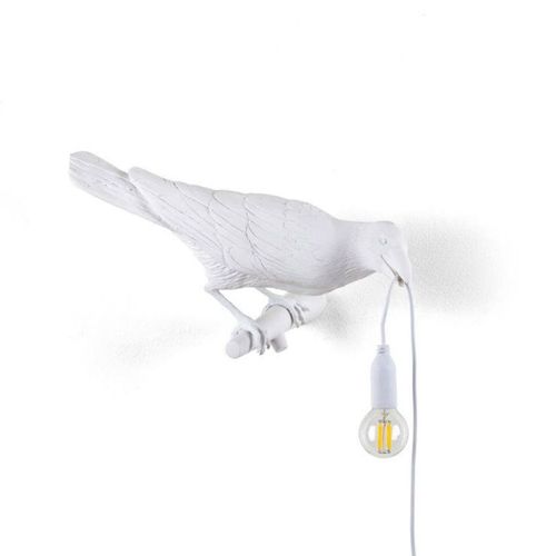 Bird Applique D'extérieur Droite Oiseau H17cm