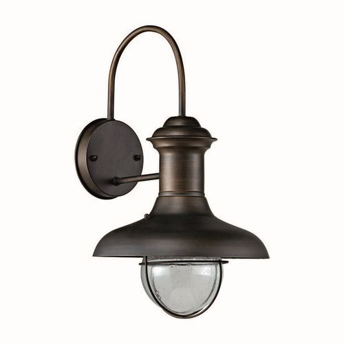 Estoril Applique D'extérieur Verre & Métal L37cm