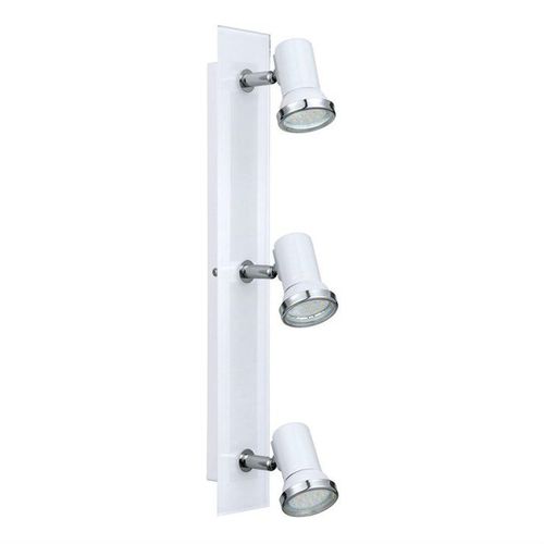 Tamara Barre 3 Spots Orientables De Salle De Bain Acier & Verre L46cm