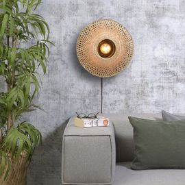 Kalimantan Applique Bambou Avec Câble À44cm