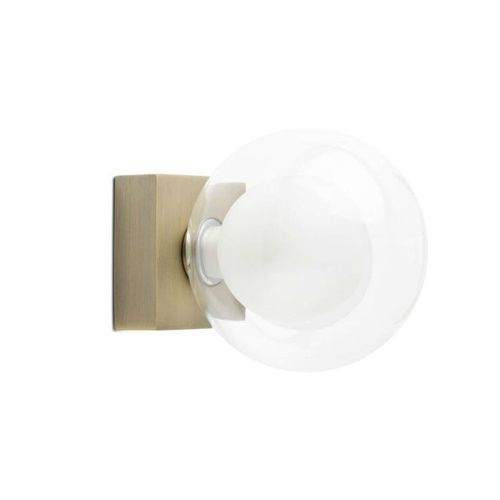 Perla Applique Ou Plafonnier De Salle De Bain Métal/Verre À12cm