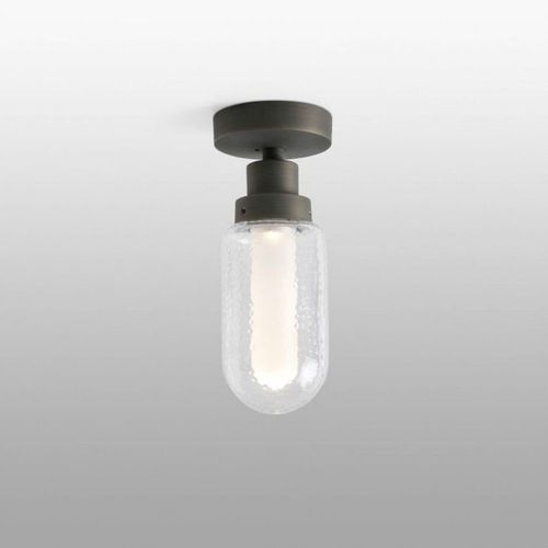 Brume Plafonnier Led De Salle De Bain Métal/Verre H23cm