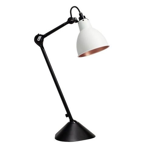 Lampe Gras Nâ°205 Lampe De Bureau Corps Noir Acier H46cm