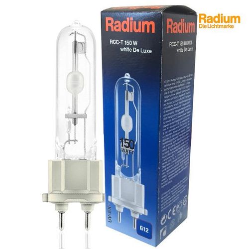 Lampe Aux Iodures Mètalliques Ceraball Rcc-T G12 150w 4200k Radium