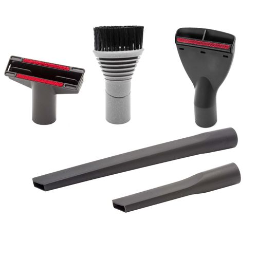 vhbw Lot de buses et brosses pour nettoyage de voiture avec 5 pièces compatible avec Kärcher T 12/1 eco!effiency, T 12/1 Jubilee, T 15/1 aspirateur
