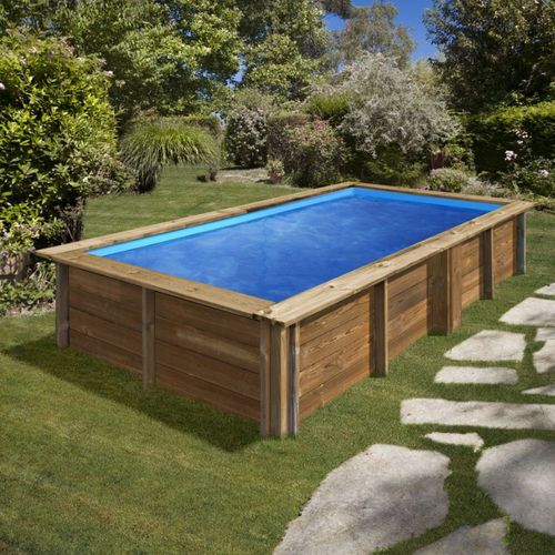 Piscine bois gre lemon rectangulaire 3.75 m x 2 m x h.0.68 m