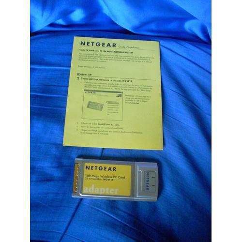 NETGEAR WG511T 108 MBPS WIRELESS PC CARD 32-BIT CARDBUS.