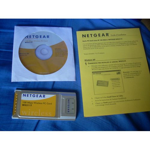 NETGEAR WG511T 108 MBPS WIRELESS PC CARD.