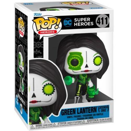 Figurine Funko Pop - Dc Super-Héros N°411 - Green Lantern (Jessica Cruz) - Dia De Los Dc (57415)