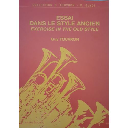 Essai Dans Le Style Ancien(Adagio Et Allegro) Pour Trompette En Ut Ou Cornet En Sib Et Piano