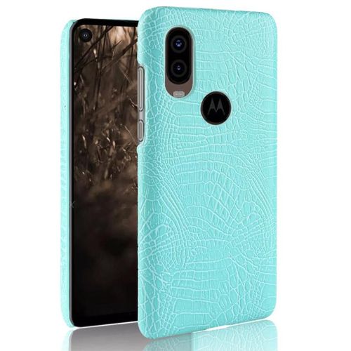 Classique Élégant Étui Pour Motorola One Vision Anti Éraflure Compatibilité Housse De Protection Mode Classique D'alligator - Vert