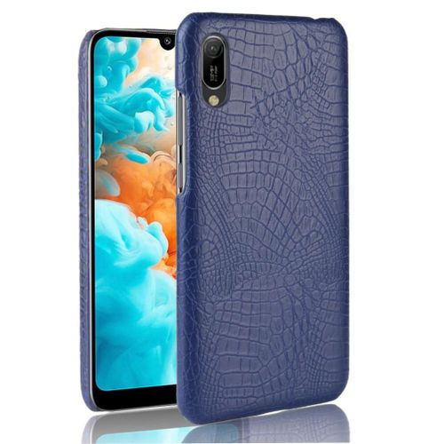 Classique Élégant Étui Pour Huawei Y6 Pro 2019 Compatibilité Housse De Protection Mode Classique D'alligator Anti Éraflure - Bleu