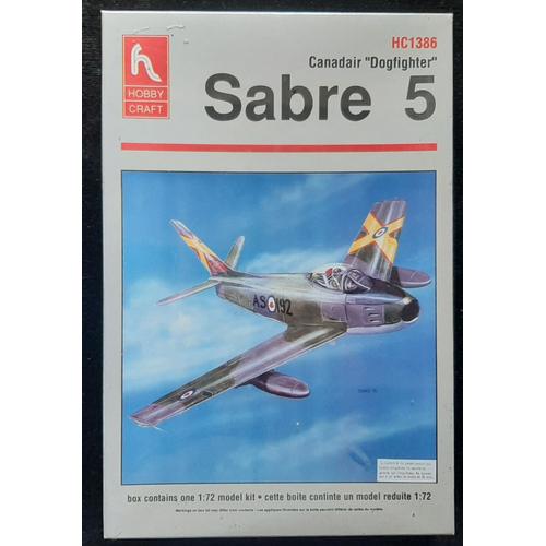 Sabre 5 "Canadair Dogfighter"-Maquette Avion-Echelle 1/72-Hobby Craft-Original-Canada.-Hobby Craft