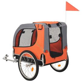 Remorque de vélo pour chiens Orange et gris VIDA…
