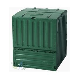 Composteur de Jardin 600 litres 80x80x95 cm, composteur avec couvercle