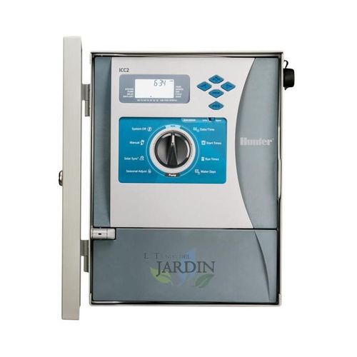 Programmateur d'arrosage modulaire ICC2 Hunter metal, base 8 stations, jusqu'à 54 stations