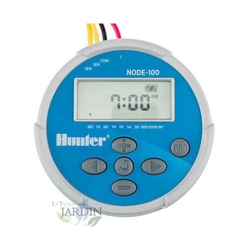 Programmateur d'arrosage à batterie 9V NODE100 Hunter, 1 zone d'arrosage