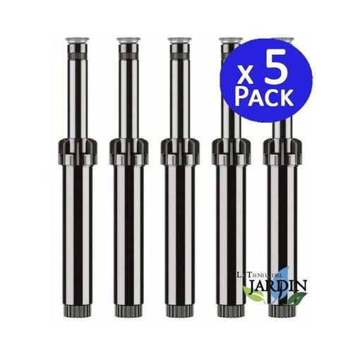 5 x Diffuseur d'arrosage Hunter PSU-04-15A avec buse réglable 15A. Portée 4,5 m, Tuyère d'arrosage hauteur de tige 10 cm