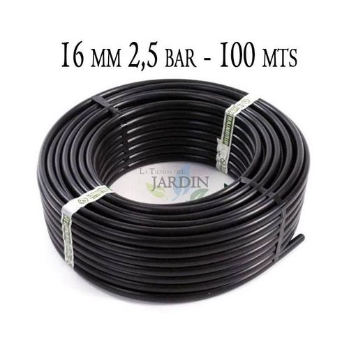 Tuyau arrosage 16mm PE-LD 100 m. Tuyau d'arrosage brun sans Goutteurs - Marron sans compte-gouttes