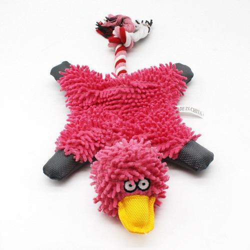 Peluche Grinçant Chien Jouet Avec Cordes Animaux Animaux À Mâcher Jouets Pour Petits Chiens Chiot Ch Pink Duck As The Picture