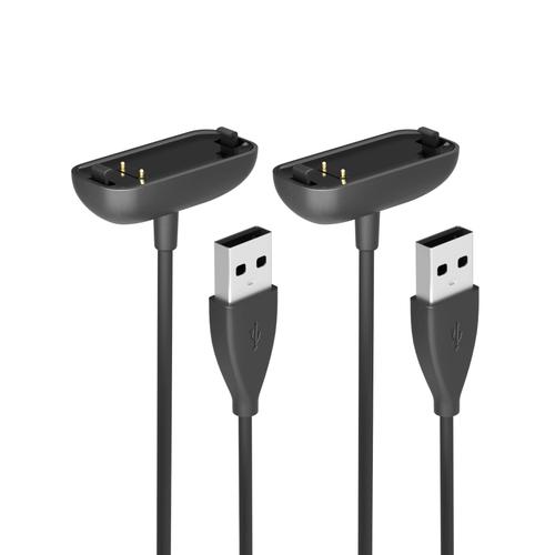 Chargeur Compatible Avec Fitbit Inspire 3 Health & Fitness Tracker Cable De Remplacement Pour Fitbit Inspire Watch Câble De Chargement Usb Dock (Pas Pour Fitbit Inspire/Inspire 2) - 2pack