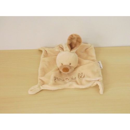Doudou Lapin Beige Grain De Blé
