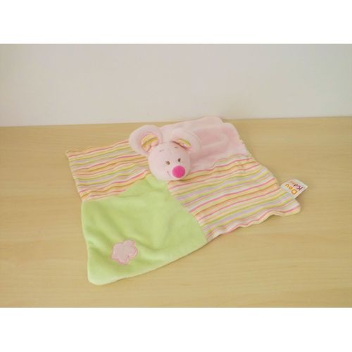 Doudou Souris Rose Verte Doukidou