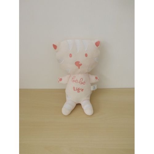 Peluche Doudou Chat Tigre Rose Cadet Rousselle