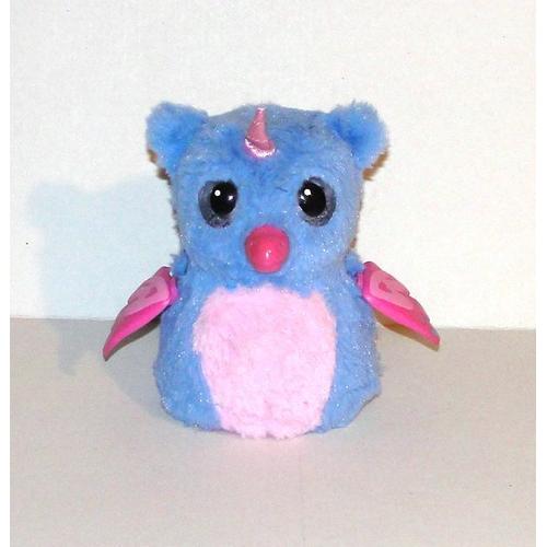 Hatchimals Penguala Bleu Et Rose Aux Yeux Pailletés Peluche Interactive Spin Master 12cm