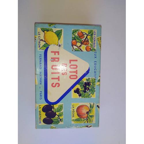 Boîte de jeux Loto des fruits 5-7 ans