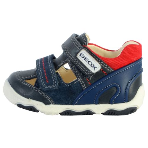 Baskets Cuir Enfant Balu Marine/rouge