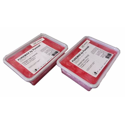 2 Pains De 500 Ml De Paraffine Fraise Purewax By Purenail Pour Le Soin Des Mains Chauffe Paraffine 