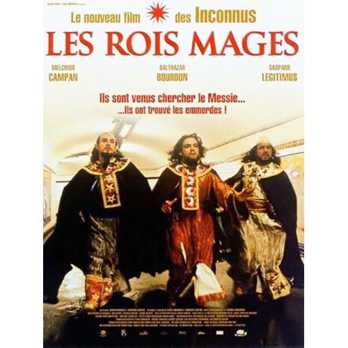 Les Rois Mages - Véritable Affiche De Cinéma Roulée - Format 40x60 Cm - De & Avec Didier Bourdon, Bernard Campan Avec Pascal Légitimus, Virginie De Clausade - 2001