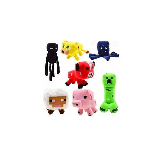 Minecraft Plush Toy Creeper Stuffed Animal Soft Plush Kids Gift 7pcs