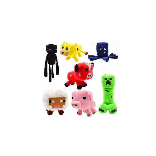 Minecraft Plush Toy Creeper Stuffed Animal Soft Plush Kids Gift 7pcs