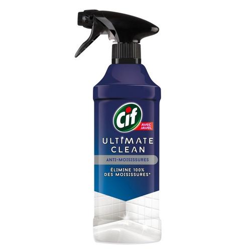 LOT DE 3 - CIF Ultimate Clean Nettoyant anti-moisissures avec javel - 435 ml