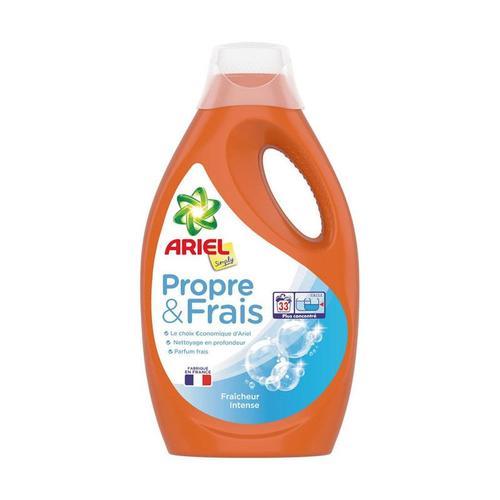 ARIEL Simply Propre et frais - Lessive liquide concentrée fraîcheur intense 1,8L 33 Lavages