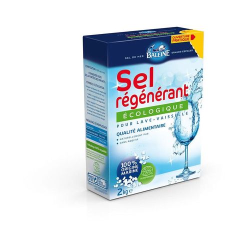 LA BALEINE : Sel régénérant écologique lave vaisselle 2 kg