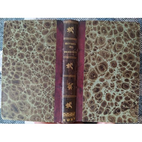 1823 Oeuvres De Madame Et Mademoiselle Deshoulieres Livre Relié